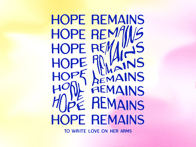 Hope Remains Ripples apparel design custom typography typography