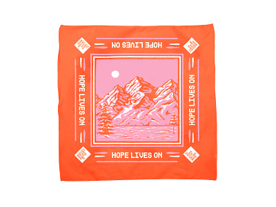 Summit Bandana bandana design drawing illustration mountains