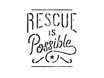 Rescue lettering type