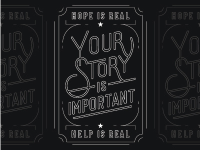 Your Story Is Important apparel lettering type typography