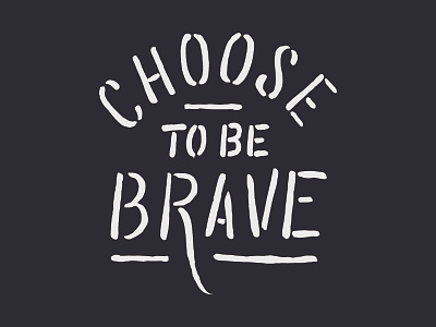 Brave apparel. handlettering lettering type typography