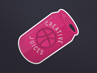 Dribbble Sticker - Creative juices dribbble illustration sticker