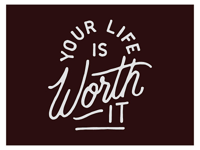 Worth It apparel apparel design handlettered lettering typography