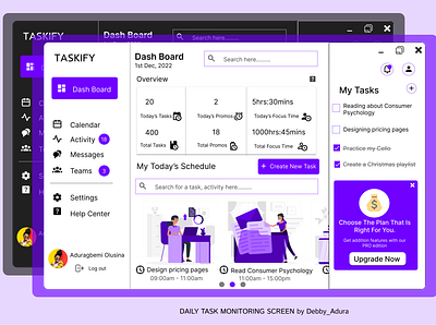 MONITORING SCREEN branding design typography ui