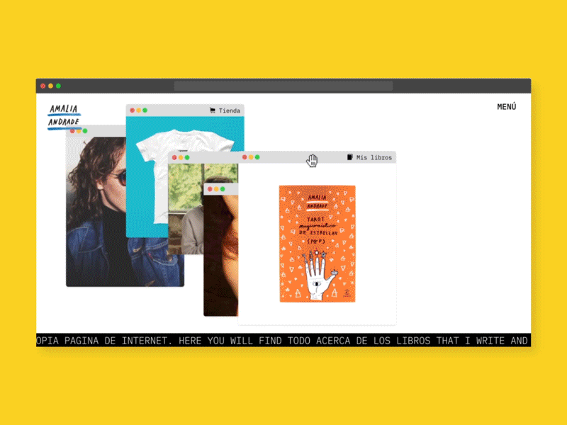 Amalia Andrade Homepage Animation