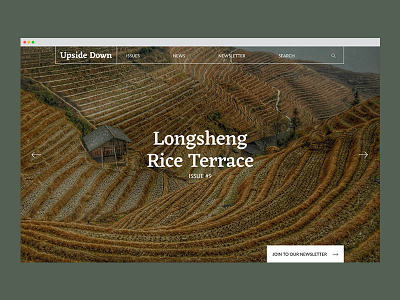 Travel Blog blog landing line newsletter slider title travel ui ux