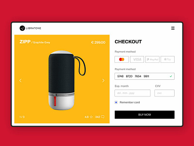 Credit Card Checkout app checkput color credit card dailyui e commerce interface mobile product sound uidesign