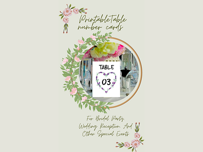 Printable Table Number Cards