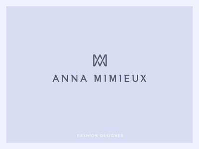 Anna Mimieux logo anna branding designer emblem fashion glyph logo logos mark mimieux