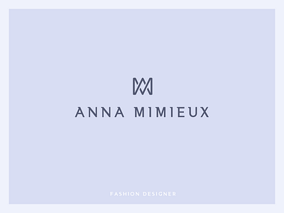 Anna Mimieux logo anna branding designer emblem fashion glyph logo logos mark mimieux