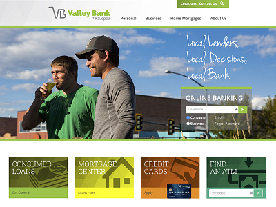 Valley Bank of Kalispell Website Design