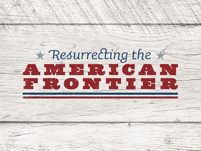 Resurrecting the American Frontier editorial feature logo typography