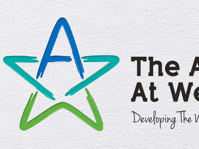 The Academy At WellSpring Logo a branding children logo star w