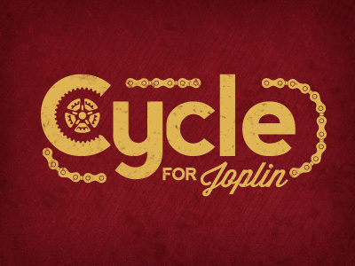 Cycle For Joplin Logo chain cycle design for joplin logo