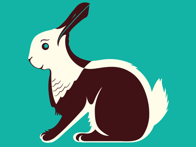 Seagull / Rabbit ambiguous illustration rabbit sagull