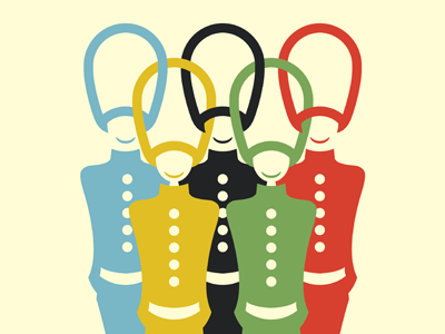 Olympics british england illustration london multicolour olympics print