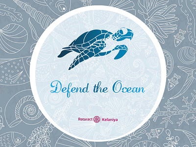 Defend the Ocean project logo branding design graphic design logo typography vector