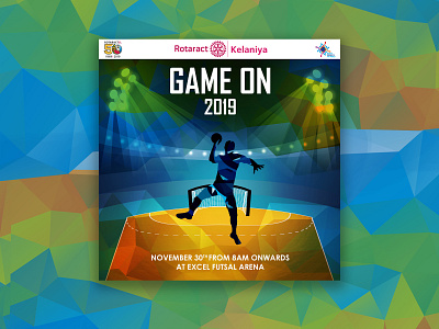 GameOn Poster design graphic design typography vector