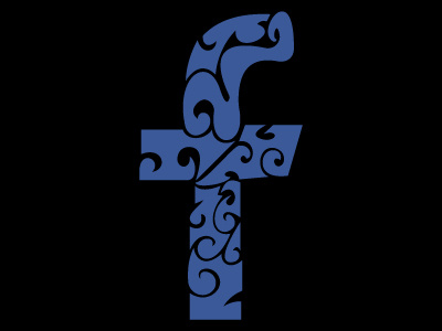 Facebook facebook floral icon logo media redesign social tribal