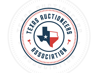 Texas Auctioneers Association logo logo lost type murica sullivan texas