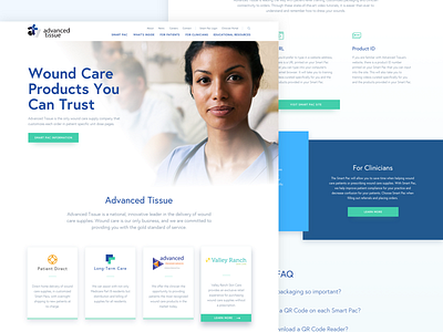 AT Site Redesign concept healthcare layout mockup ui web design website