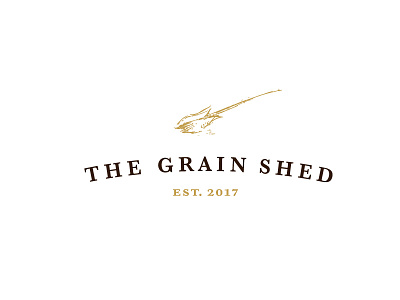 Minimalist Grain Logo concept logo minimalist traditional wheat