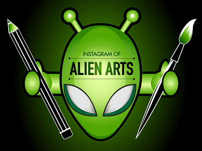 Alien Arts Logo Illustration