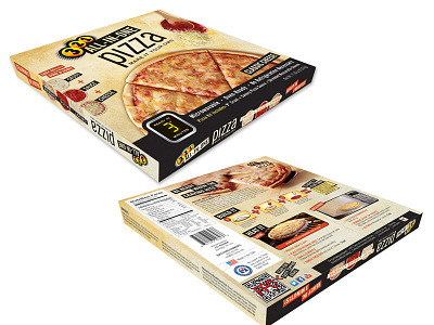 321 Pizza Package Design art direction food graphic design layout packaging pizza