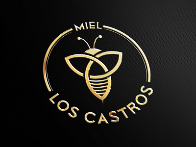 Miel - Los Castros bee brand branding celtic honey logo logotype