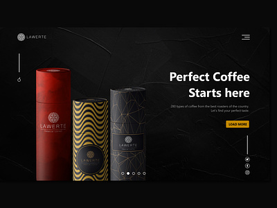 UI/UX design for Lawerte premium coffee coffeee design logo logotype page ui uidesign uiux uiuxdesign uiuxdesigner ux ui uxdesign web webdesig website