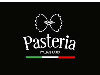 Logo Design brand flag illustrate illustrator italian logo logoday logodesign logodesigner logotipo logotype logotype black white creative logotypes pasta restaurant text