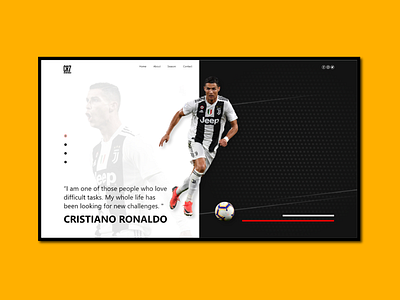 Website Concept adobe xd adobexd brand concept cr7 creative design juventus ronaldo sport ui design uidesign uiux uxdesign web page website website concept website design