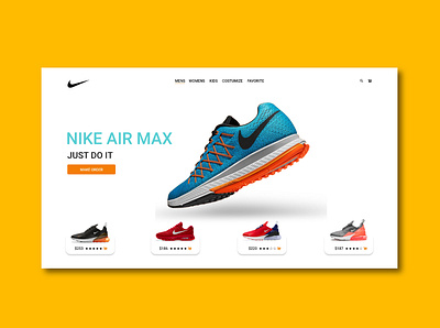 ui/ux design concept for Nike adobexd brand colorful concept creative illustration minimal nike prototyping ui ui ux uidesign ux uxdesign uxui webdesign webpagedesign website