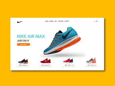 ui/ux design concept for Nike