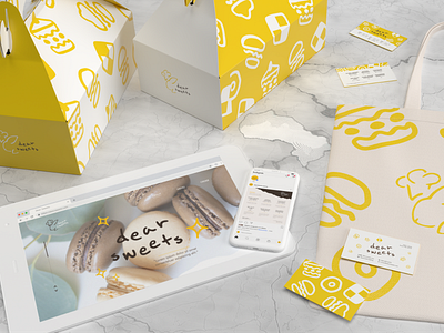 Dear Sweets Bakery p5 (Brand Design) 3d branding graphic design logo package design