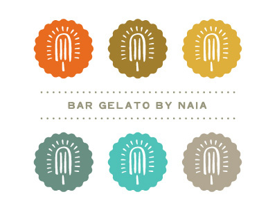 Bar Gelato Seals icons