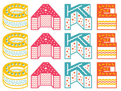 Never Enough Cake Typography illustration typography