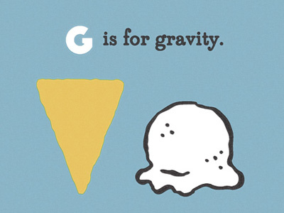 G is for Gravity illustration