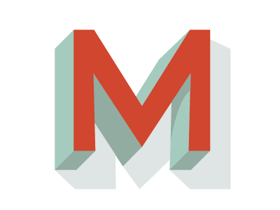 Moveable Type Letter 1 lettering letterpress logo