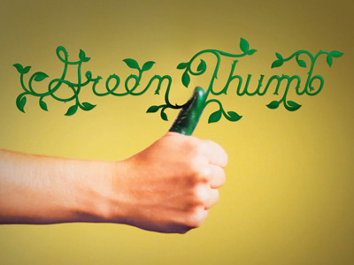 Green Thumb Type typography