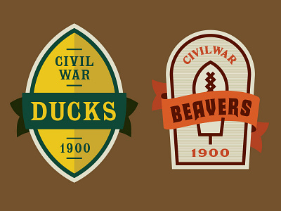 Ducks Vs Beavers Beer Design 1900