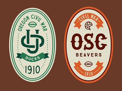 Ducks Vs Beavers Beer Design 1910 beer design label sports