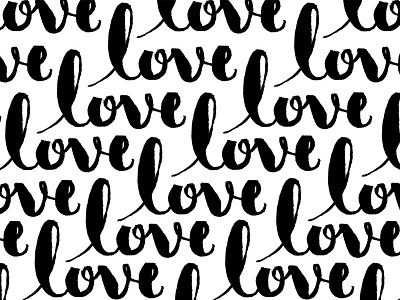 Love Script handdrawn lettering