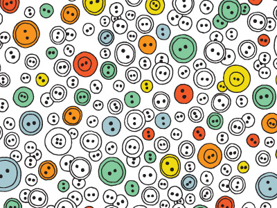 Button Pattern handdrawn illustration