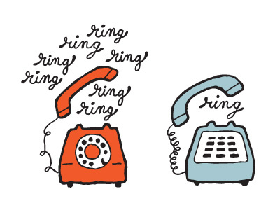 Tandem Activity Book - Phones handdrawn illustration