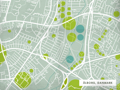 Density Study: Where I Have Lived No.2 illustration map