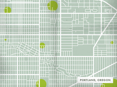 Density Study: Where I Have Lived No.4 illustration map