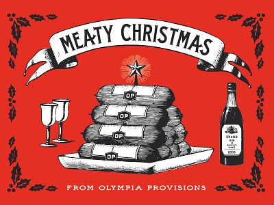 Olympia Provisions Holiday Card christmas meat salami