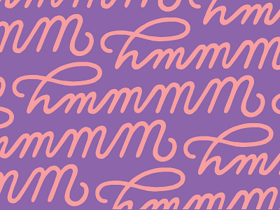 Hmmm hand drawn lettering typography valentines day