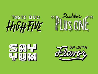 Tofurky Phrases 1 hand drawn lettering typography